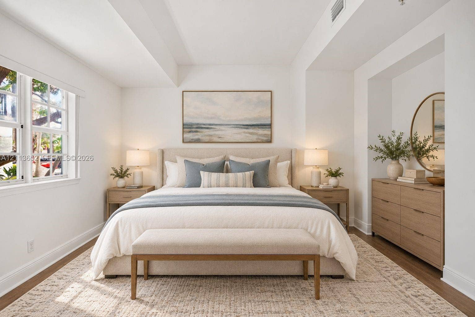 618 SW 1st Lane, Pompano Beach, FL 33060 High ceilings with recessed lighting, multi-pane windows, recessed wall niche, and wood-finish flooring