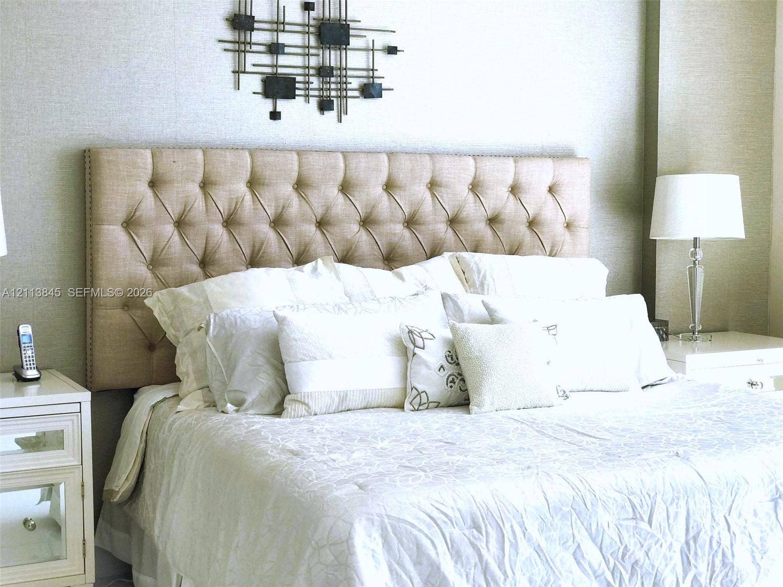 250 Sunny Isles Boulevard, #3-1506, Sunny Isles Beach, Sunny Isles Beach, FL 33160 Textured wall coverings paired with a neutral color palette