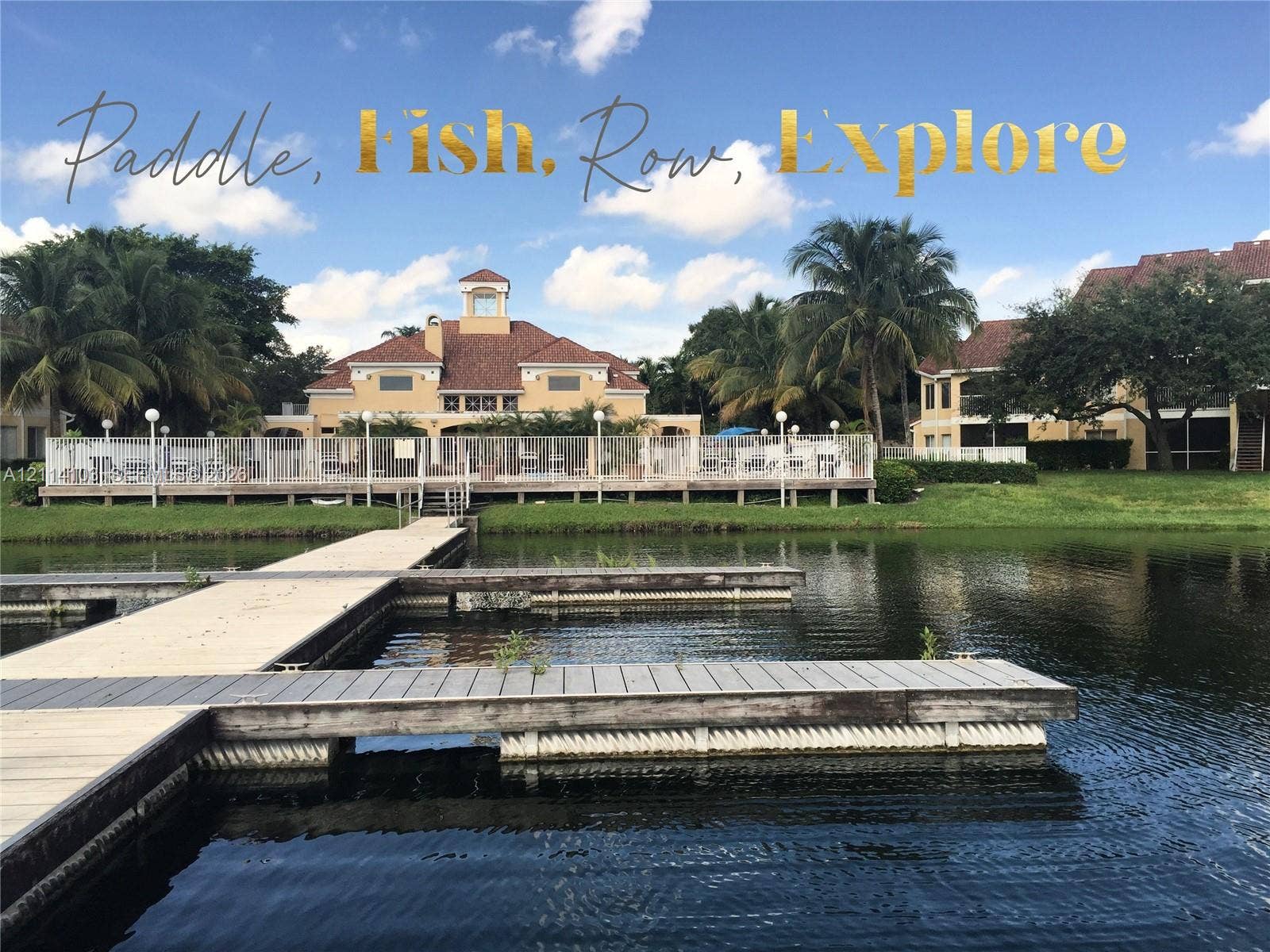 2485 NW 33rd Street, #1602, Oakland Park, Oakland Park, FL 33309 Private waterfront dock with direct water access, multi-level building with tiled roof, and established landscaping