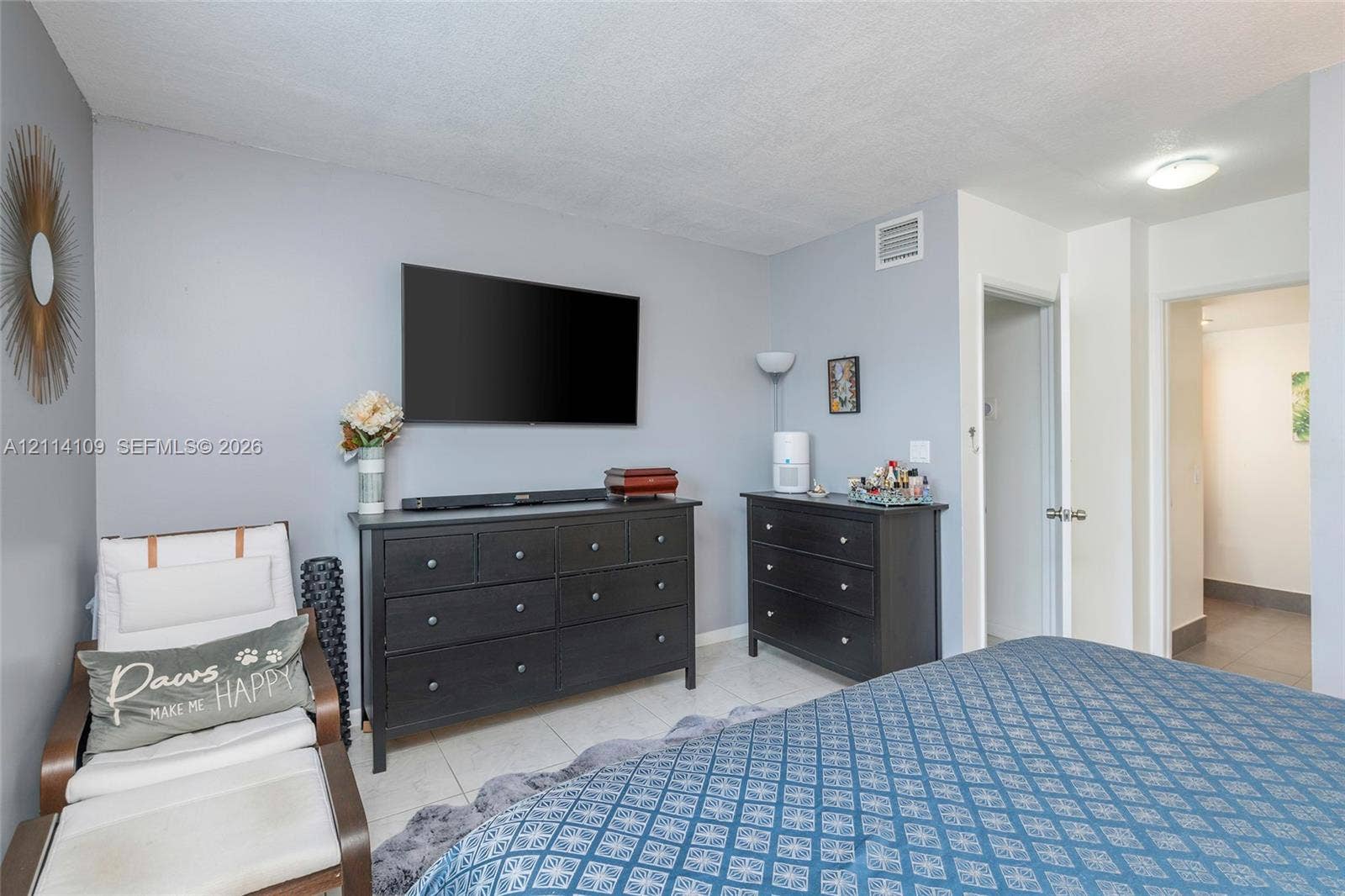 15761 SW 137th Avenue, #104, Miami, Miami, FL 33177 Neutral wall tones, overhead flush-mount lighting, and light-toned tile flooring
