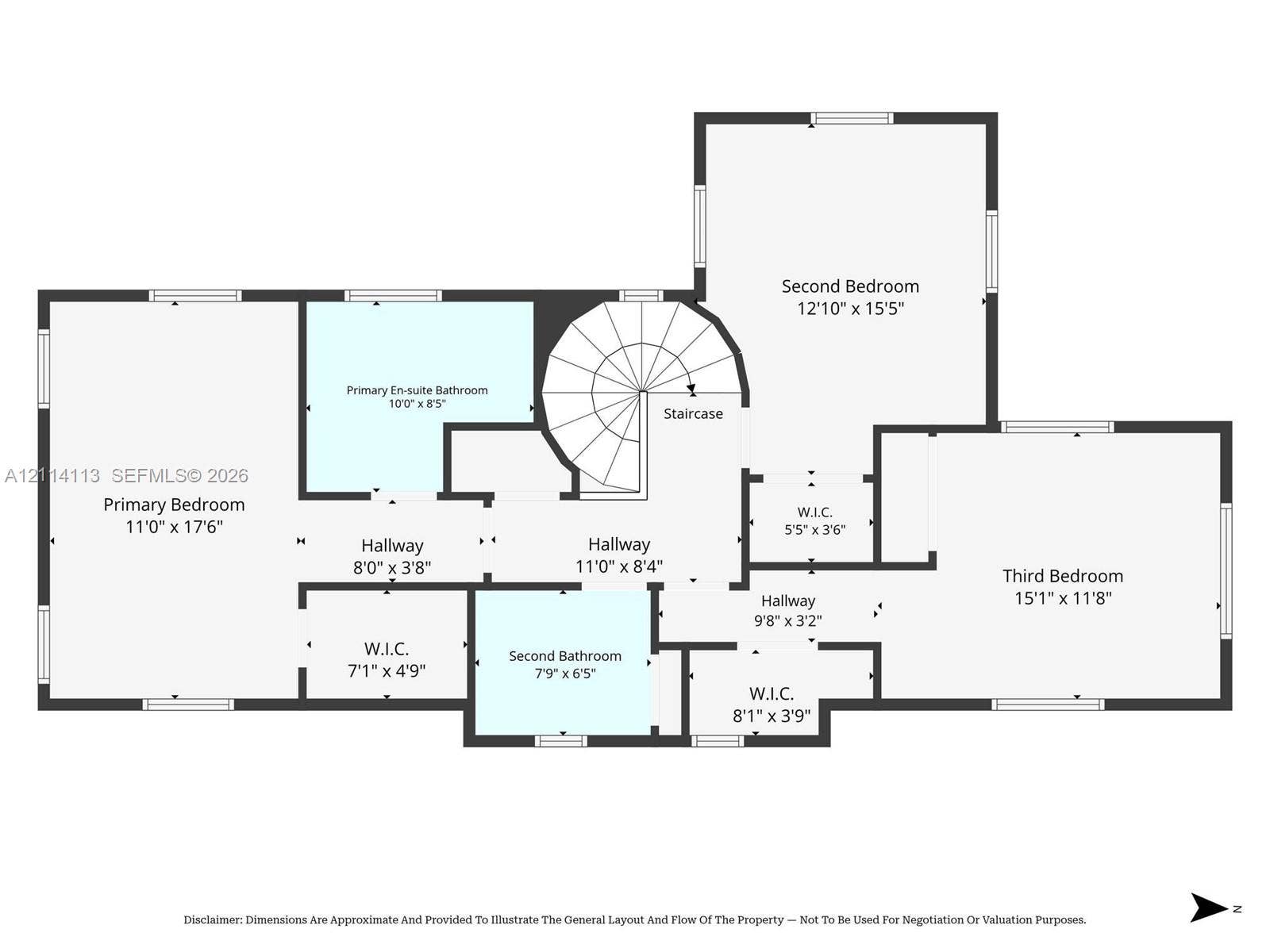 5386 Alton Road, Miami Beach, FL 33140 Floor plan - 2nd floor