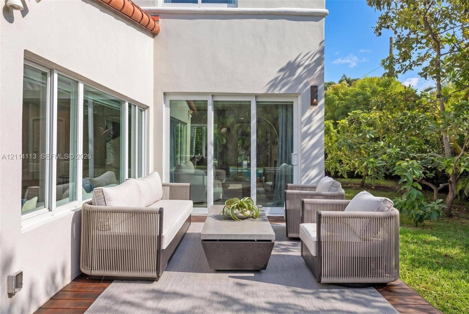 5386 Alton Road, Miami Beach, FL 33140 Exterior living on the deck receiving sunshine all afternoon