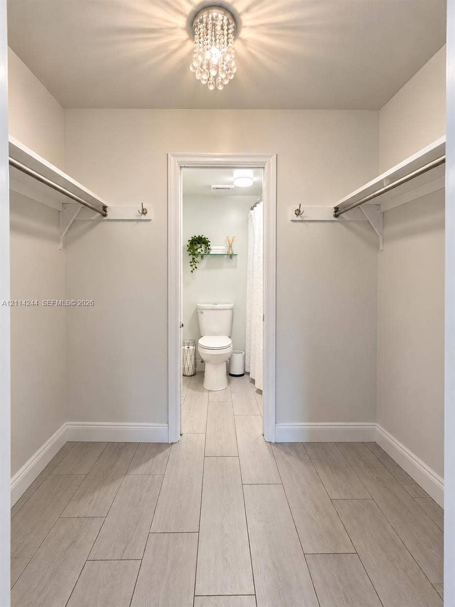 15888 SW 95th Avenue, #307, Miami, Miami, FL 33157 Walk-in closet from master bedroom to bathroom.