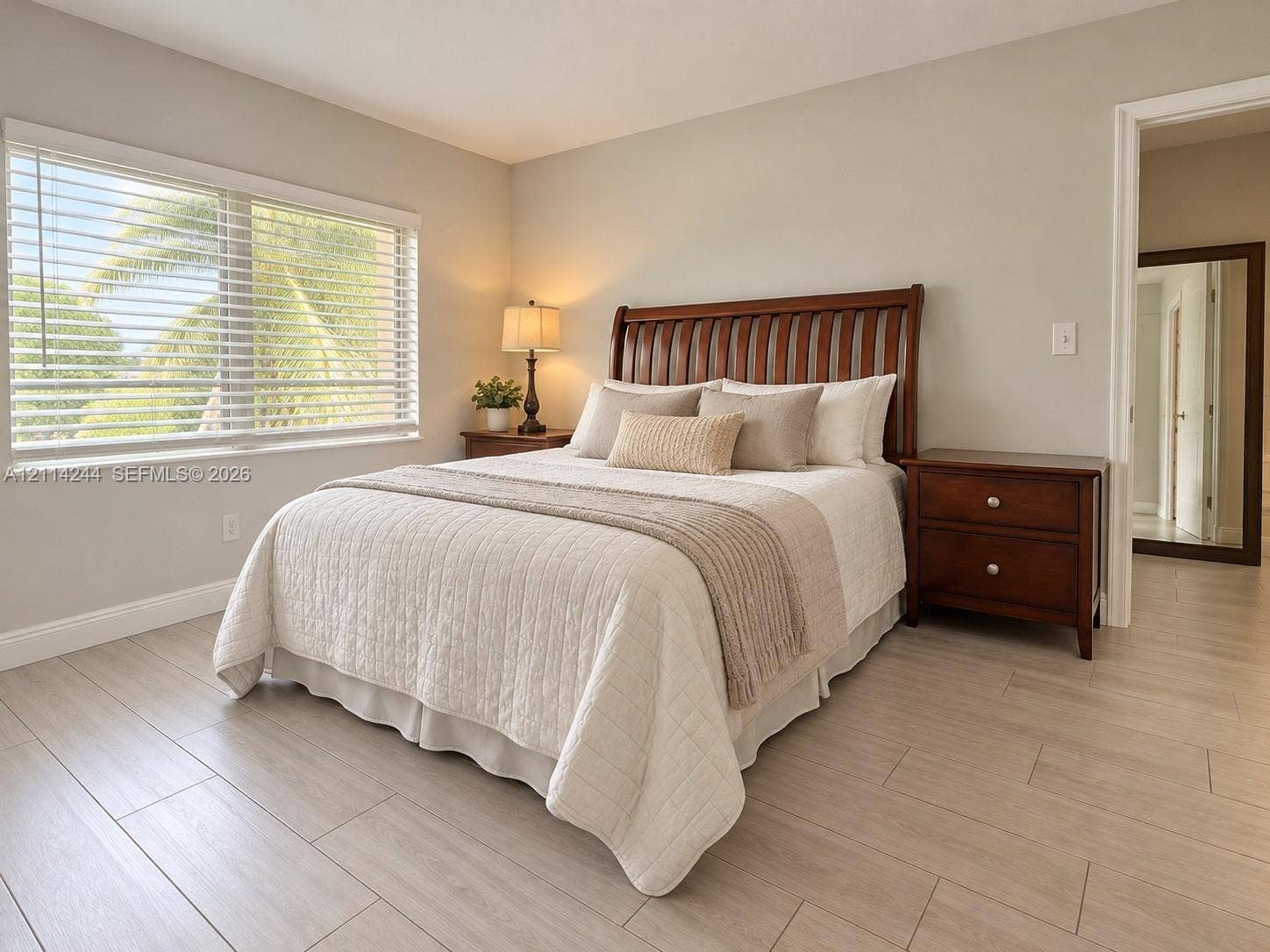 15888 SW 95th Avenue, #307, Miami, Miami, FL 33157 Master bedroom overlooking golf course garden view.
