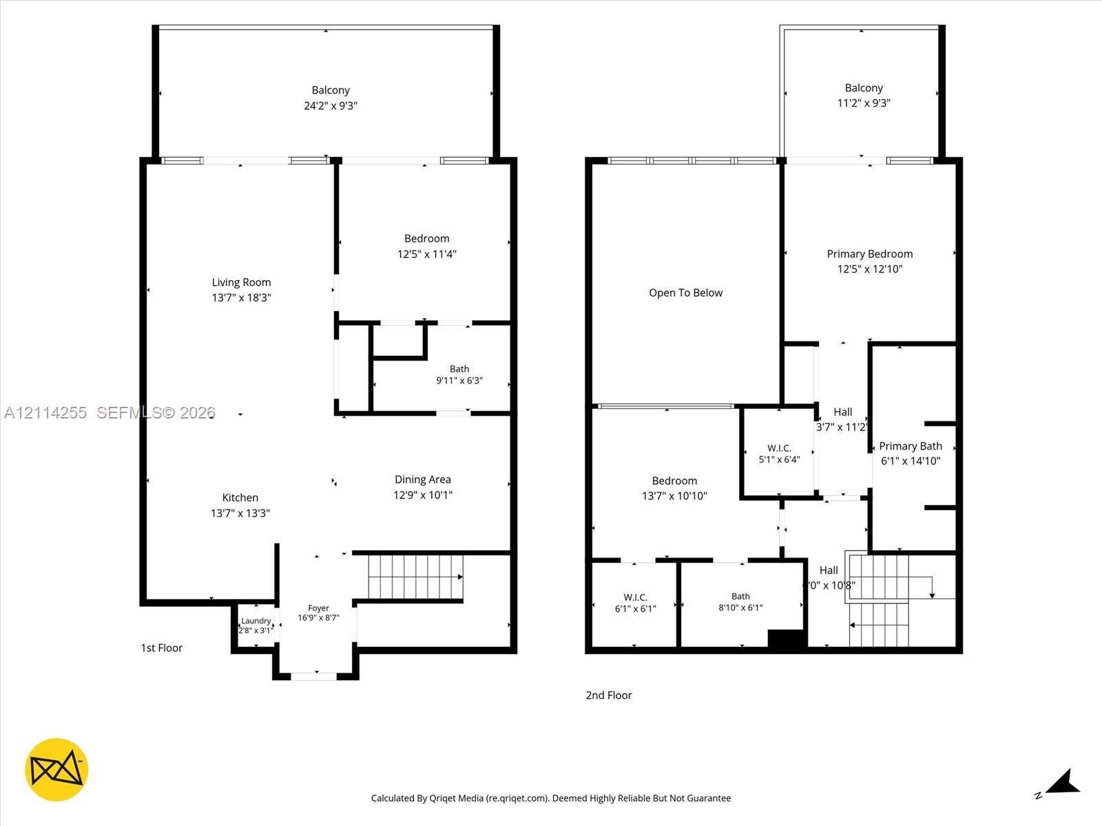 900 Biscayne Boulevard, #1705, Miami, FL 33132 Floor plan