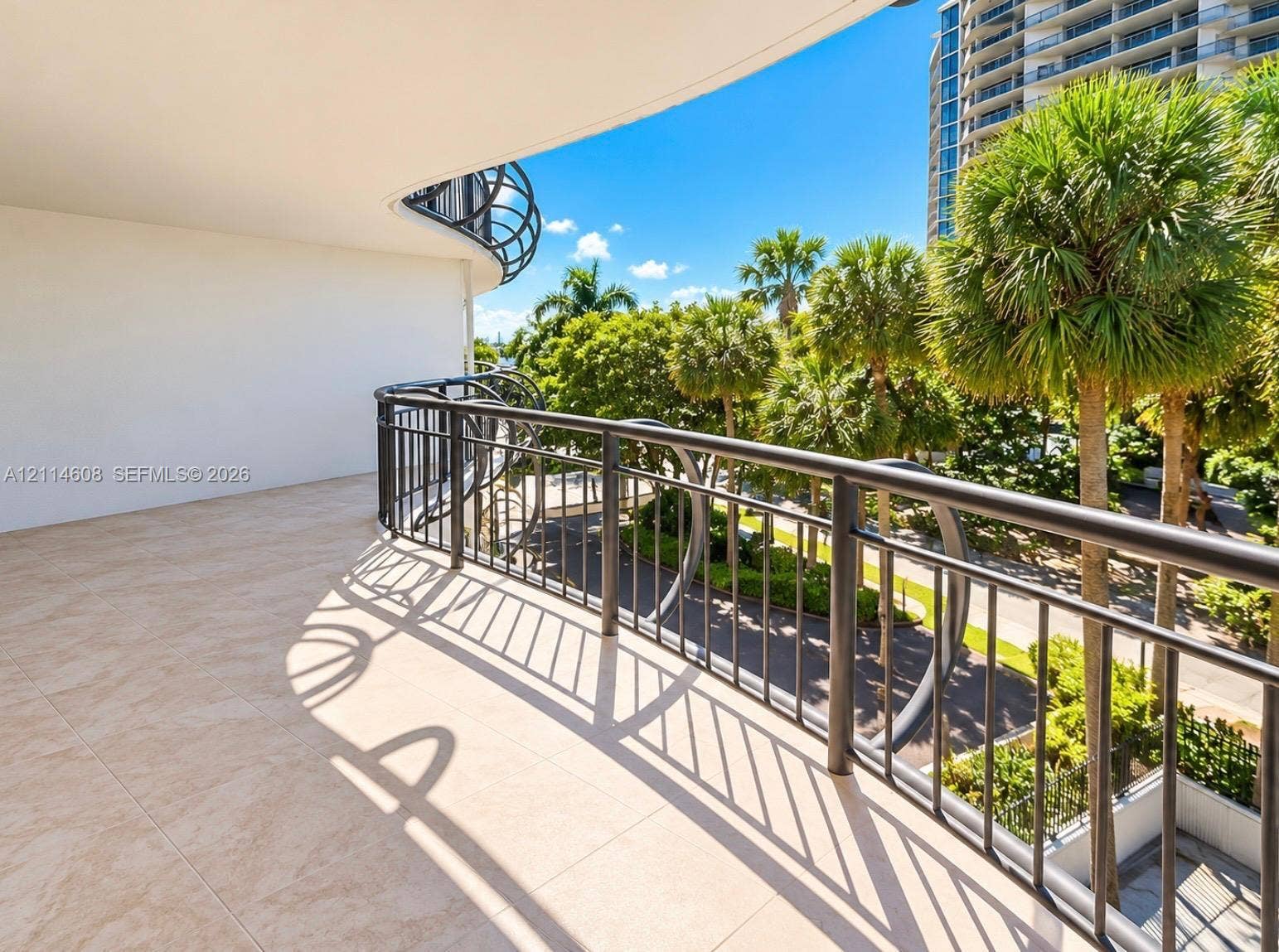 Covered balcony