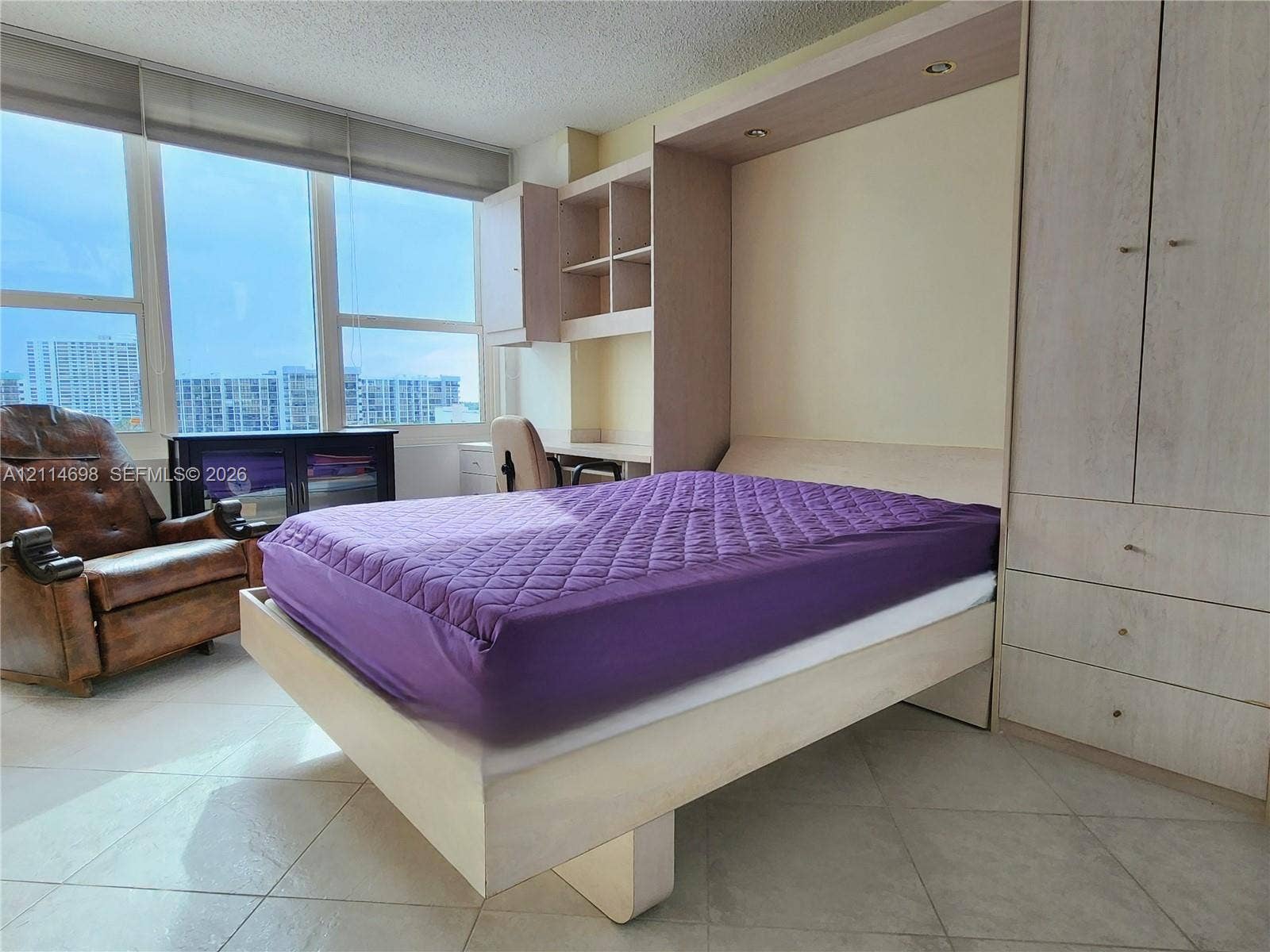 3505 S Ocean Drive, #705, Hollywood, Hollywood, FL 33019 Murphy Bed, 2nd Bedroom