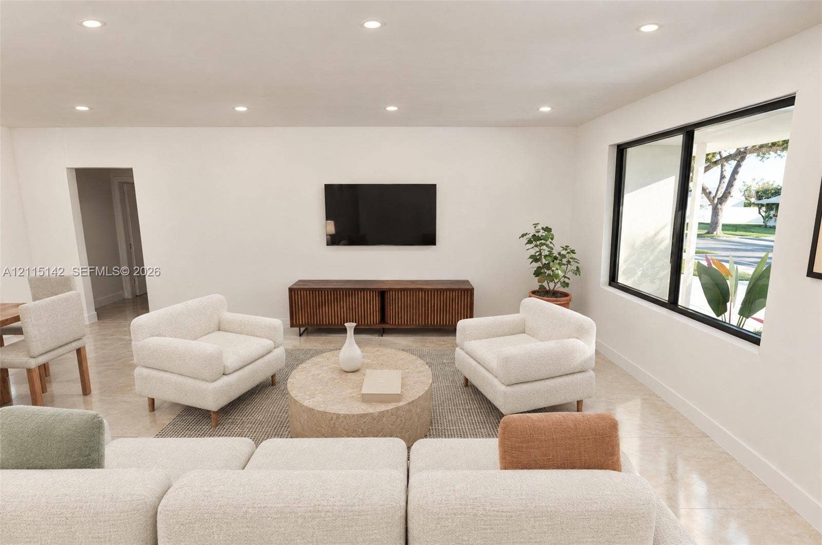 5940 SW 18th Street, Plantation, FL 33317 VIRTUAL RENDERING, NOT AN ACTUAL PHOTO. HOME IS UNDER CONSTRUCTION. Family room shown as proposed per permitted plans; final construction, finishes, landscaping and furnishings may differ. Buyer to verify with developer.