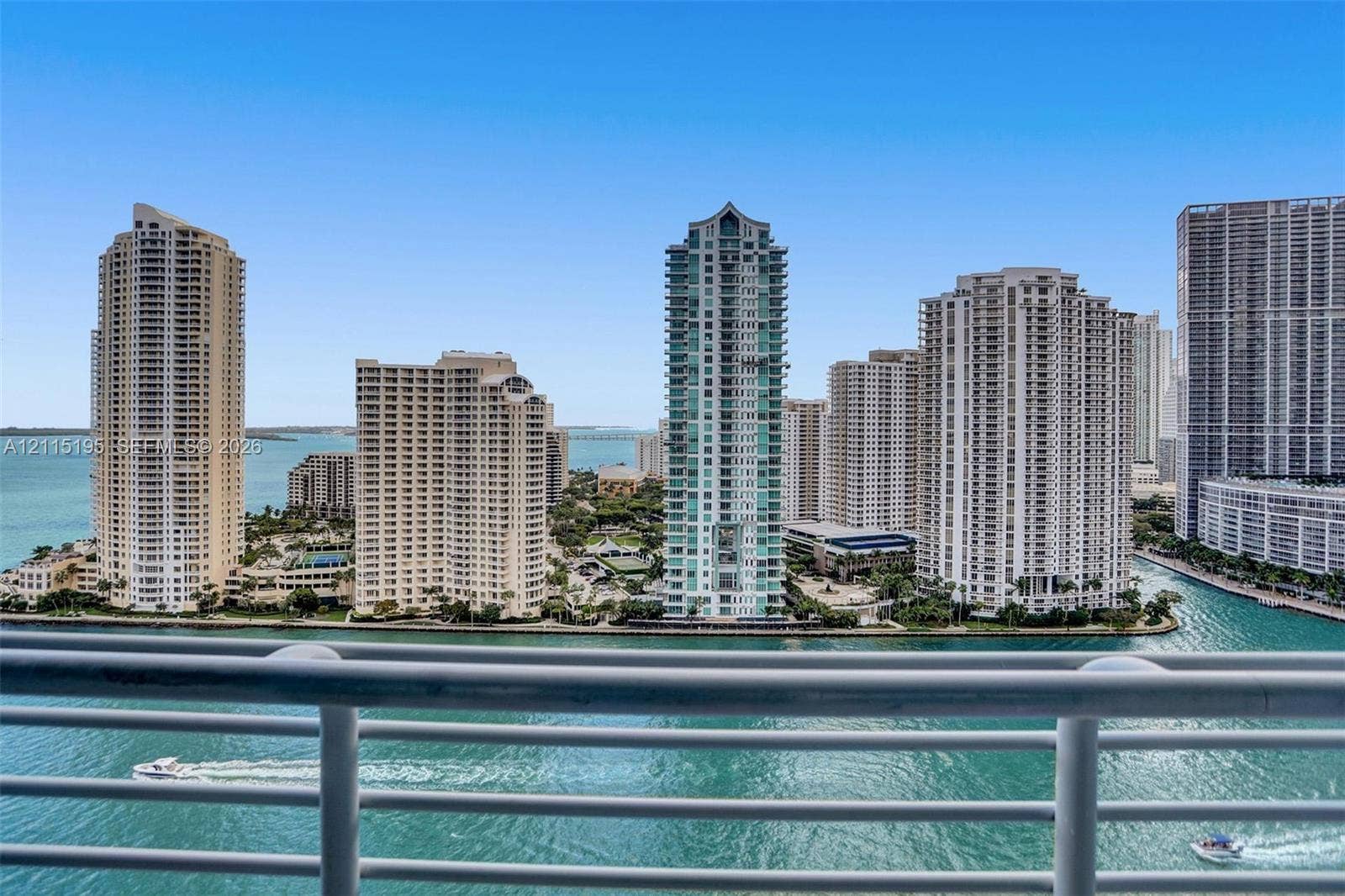 335 S Biscayne Boulevard, #2501, Miami, Miami, FL 33131 Actual View from Balcony