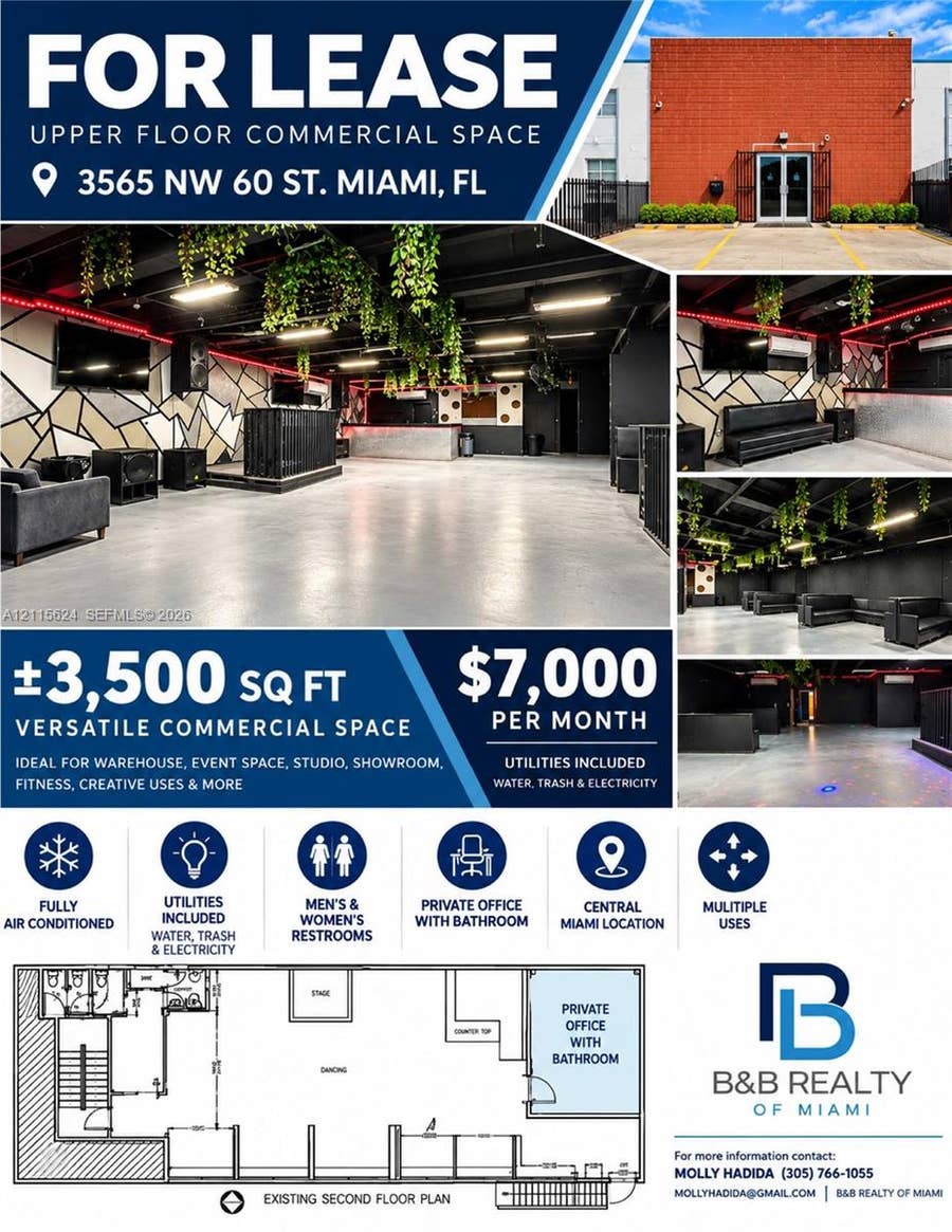 Property photo for 3565 NW 60th Street, #Second Floor, Miami, FL