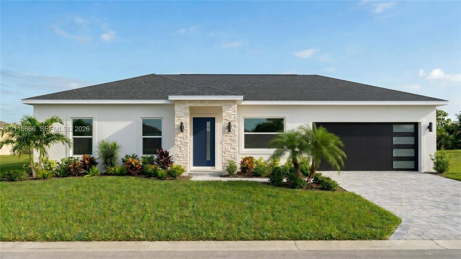 2901 E 14th Street, Lehigh Acres, FL 33972 Digital rendering, virtually staged. Actual finishes may vary.