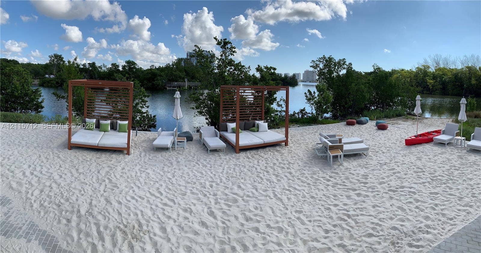 16385 Biscayne Boulevard, #1906, North Miami Beach, North Miami Beach, FL 33160 Private sandy beach featuring waterfront access and mature perimeter trees
