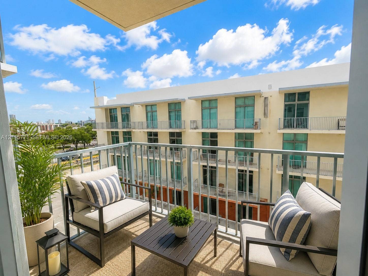 140 S Dixie Highway, #433, Hollywood, Hollywood, FL 33020 Private balcony featuring metal railings and concrete flooring
