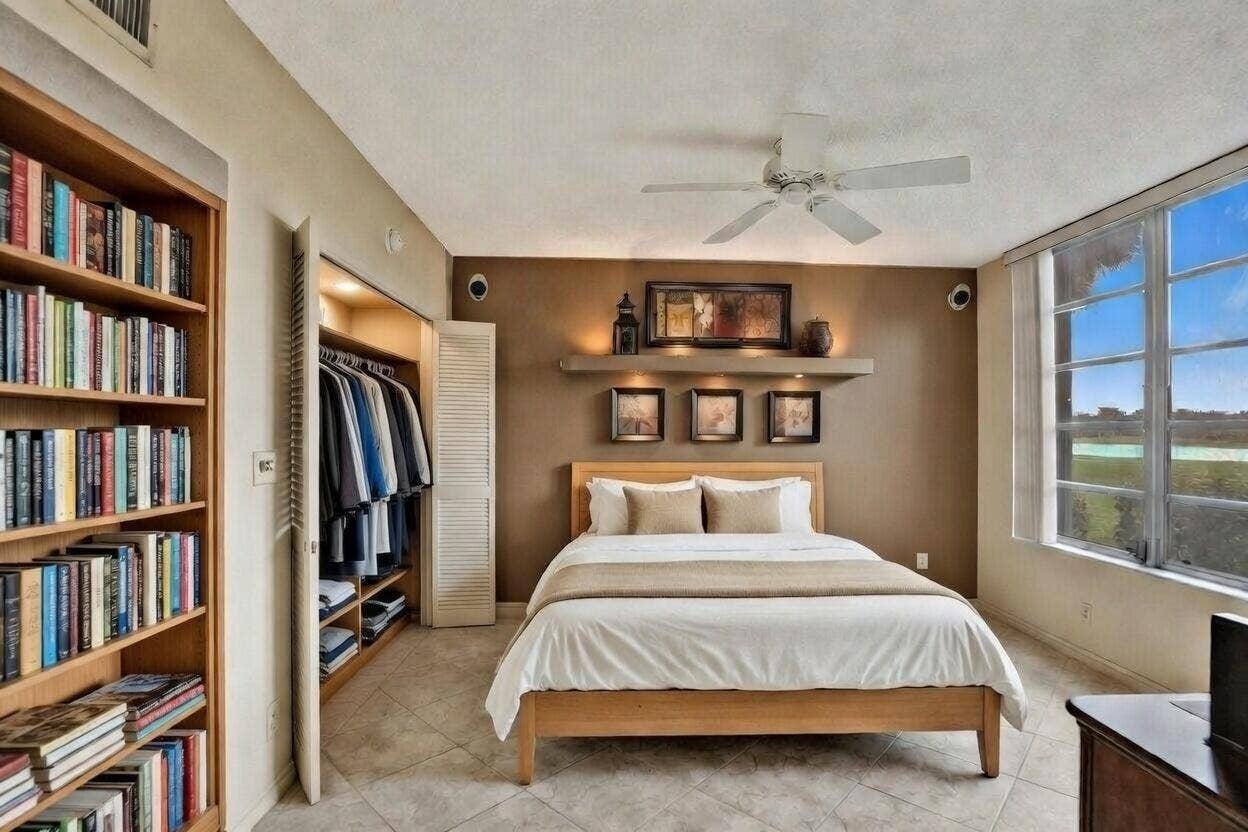 806 Cypress Boulevard, #104, Pompano Beach, FL 33069 3rd room virtually staged as bedroom
