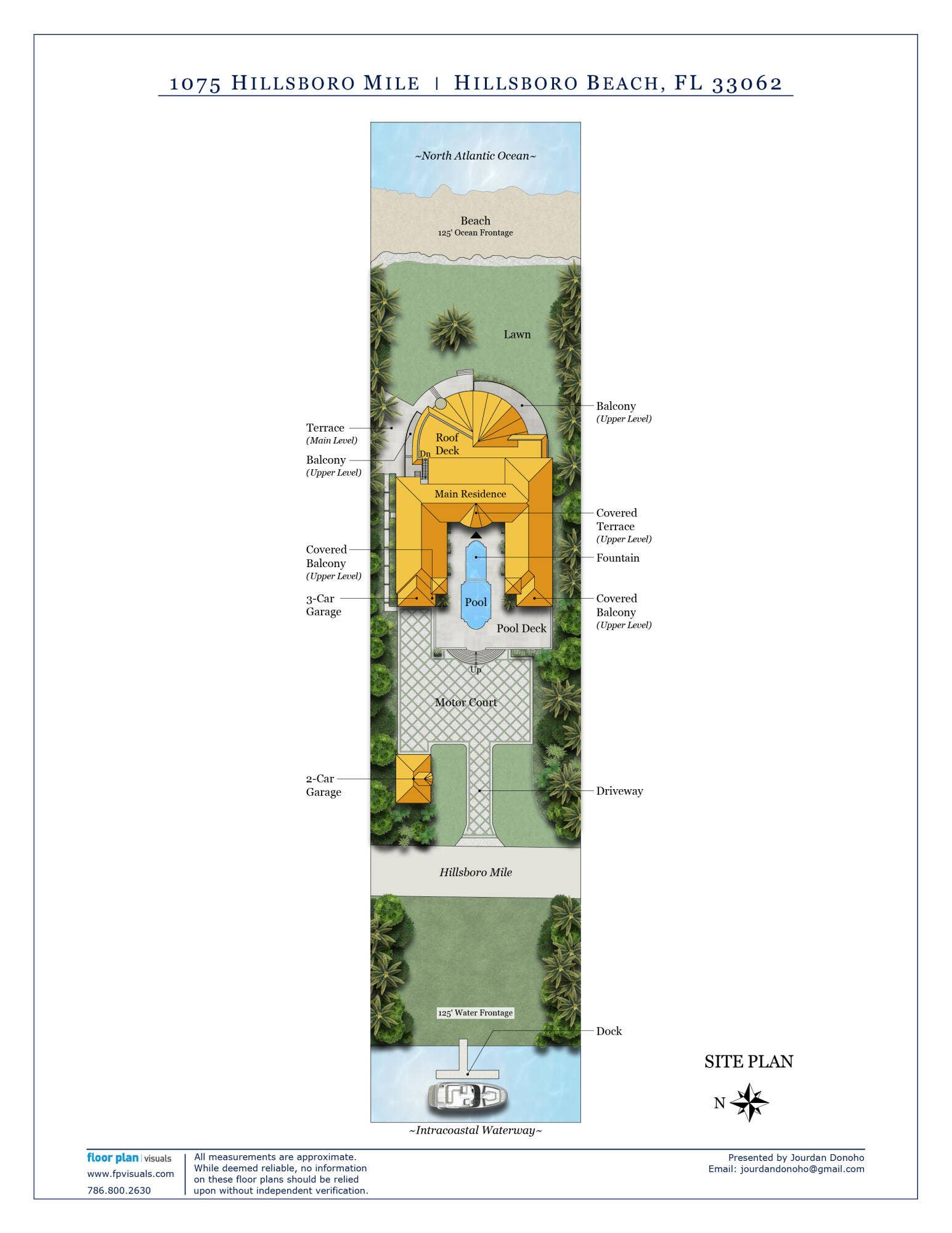 1075 Hillsboro Mile, Hillsboro Beach, FL 33062 Site plan