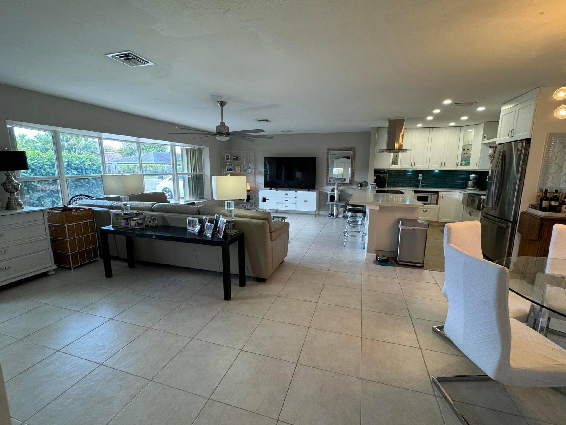 Large Bay window allows natural light to fill the home