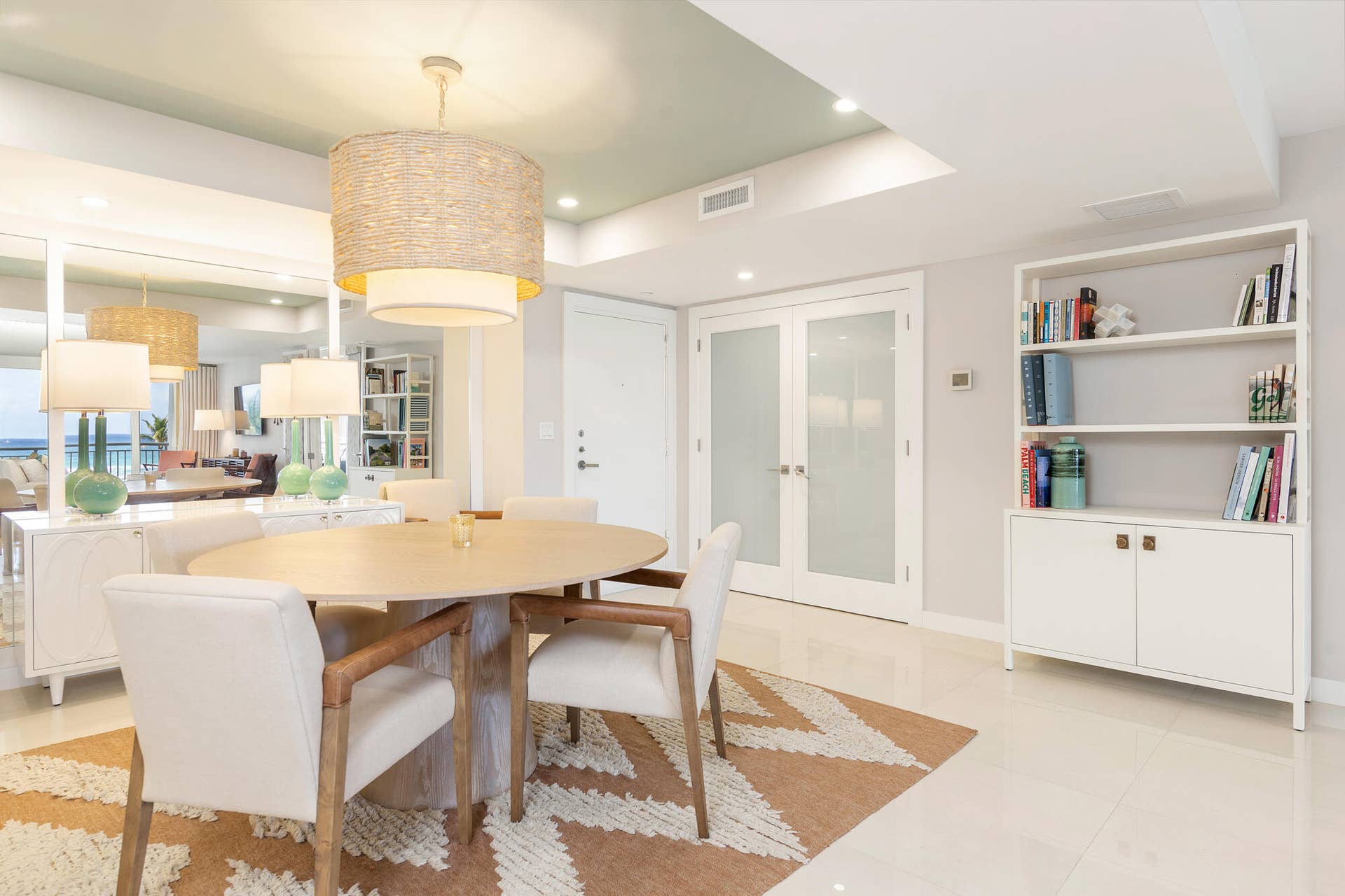 Fabric inset doors