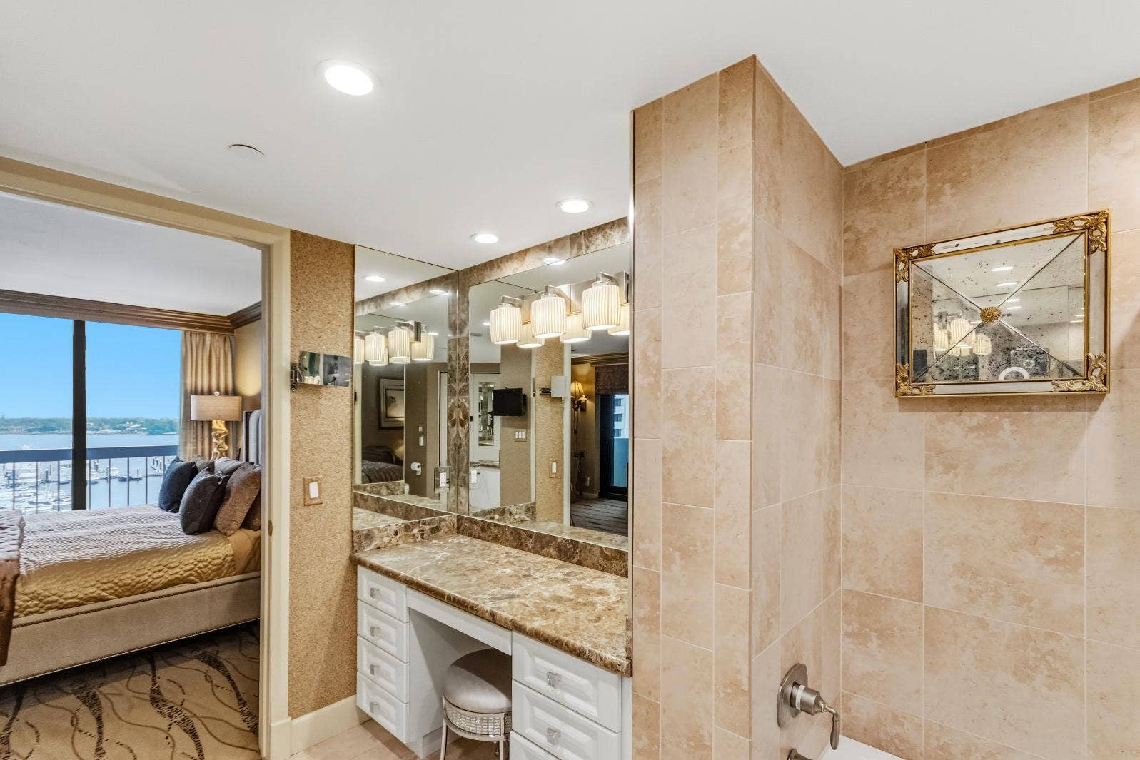 115 Lakeshore Drive, #749, North Palm Beach, FL 33408 Primary Bathroom Makeup Vanity
