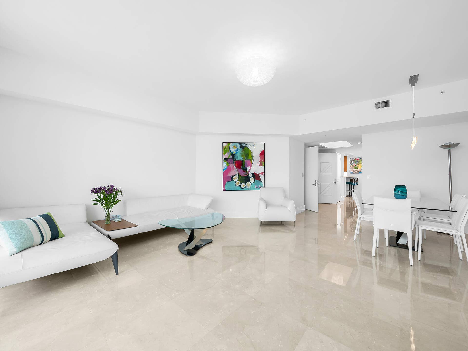 333 Las Olas Way, #2103, Fort Lauderdale, Fort Lauderdale, FL 33301 Living Room / Formal Dining Area