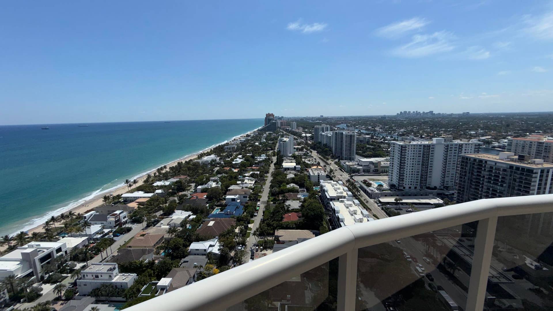 3100 N Ocean Boulevard, #2808, Fort Lauderdale, Fort Lauderdale, FL 33308 View from living room.