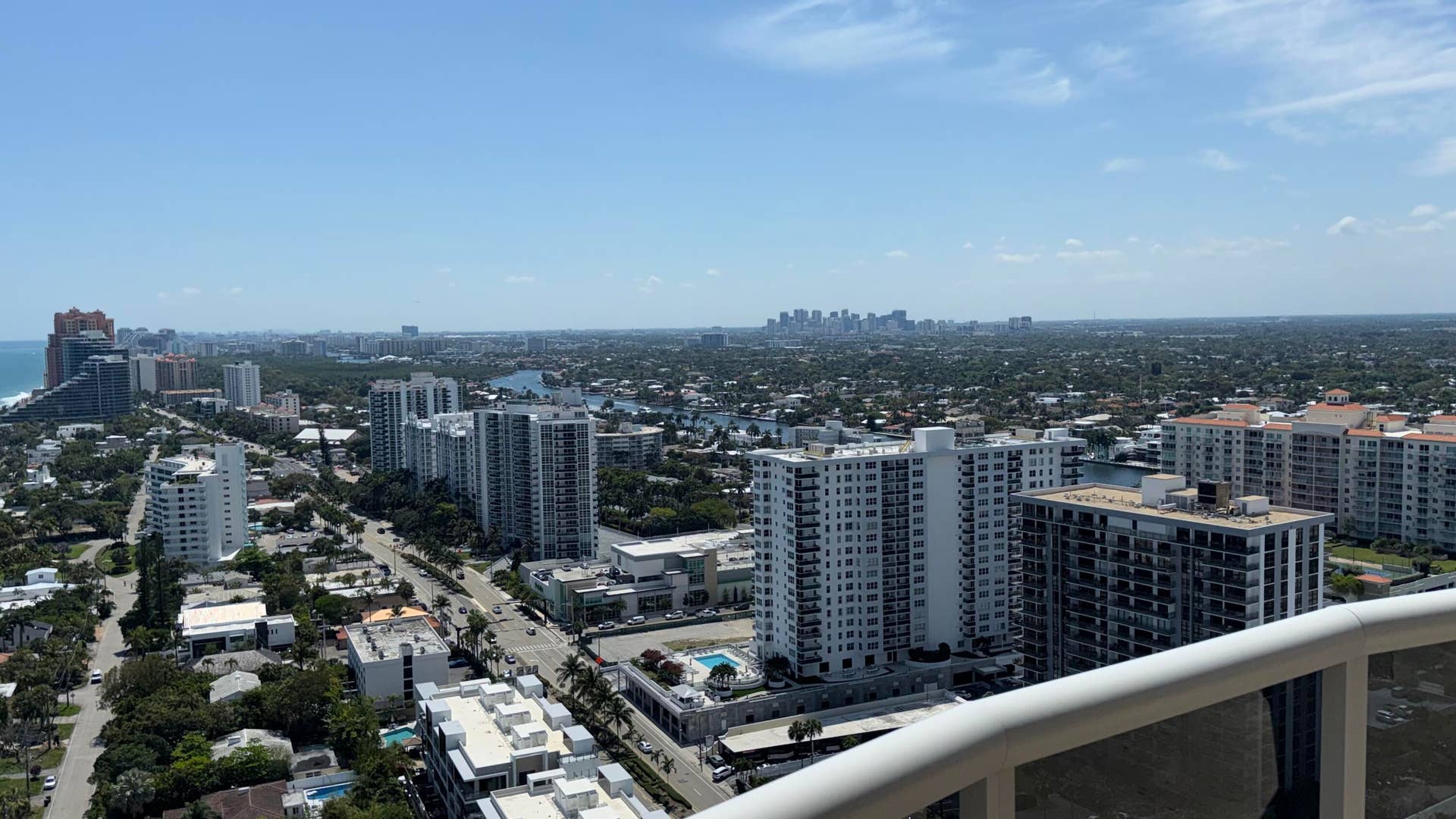 3100 N Ocean Boulevard, #2808, Fort Lauderdale, Fort Lauderdale, FL 33308 View from living room.