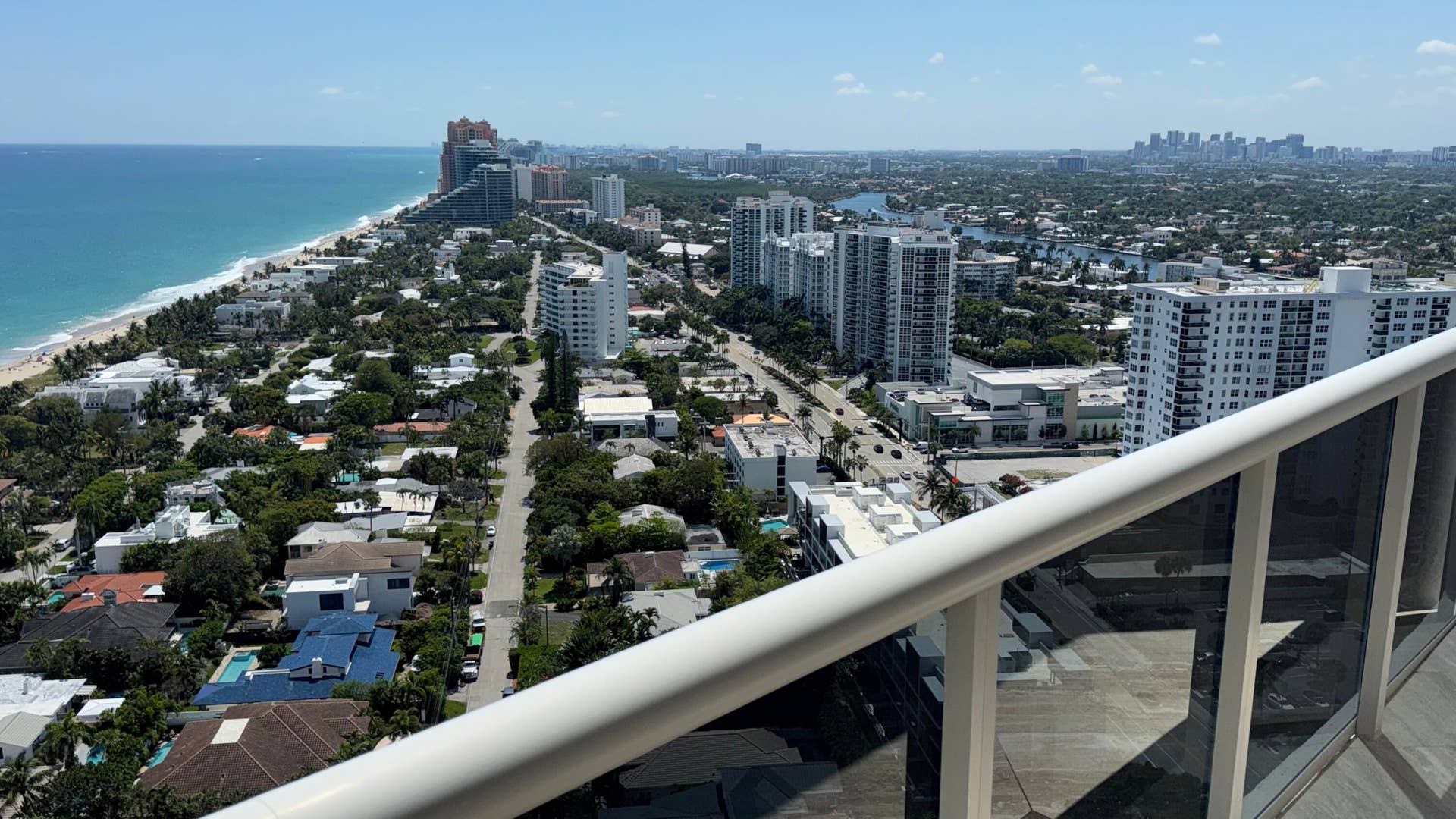 3100 N Ocean Boulevard, #2808, Fort Lauderdale, Fort Lauderdale, FL 33308 Ocean View from livingroom room balcony.