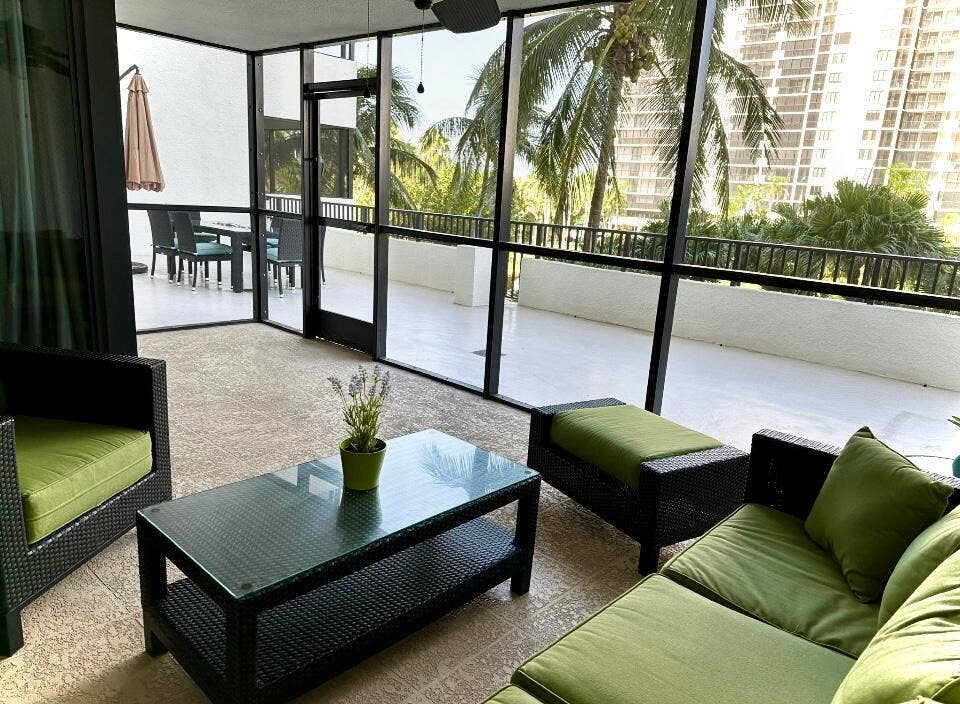 3400 S Ocean Boulevard E, #3l, Highland Beach, Highland Beach, FL 33487 Screened balcony