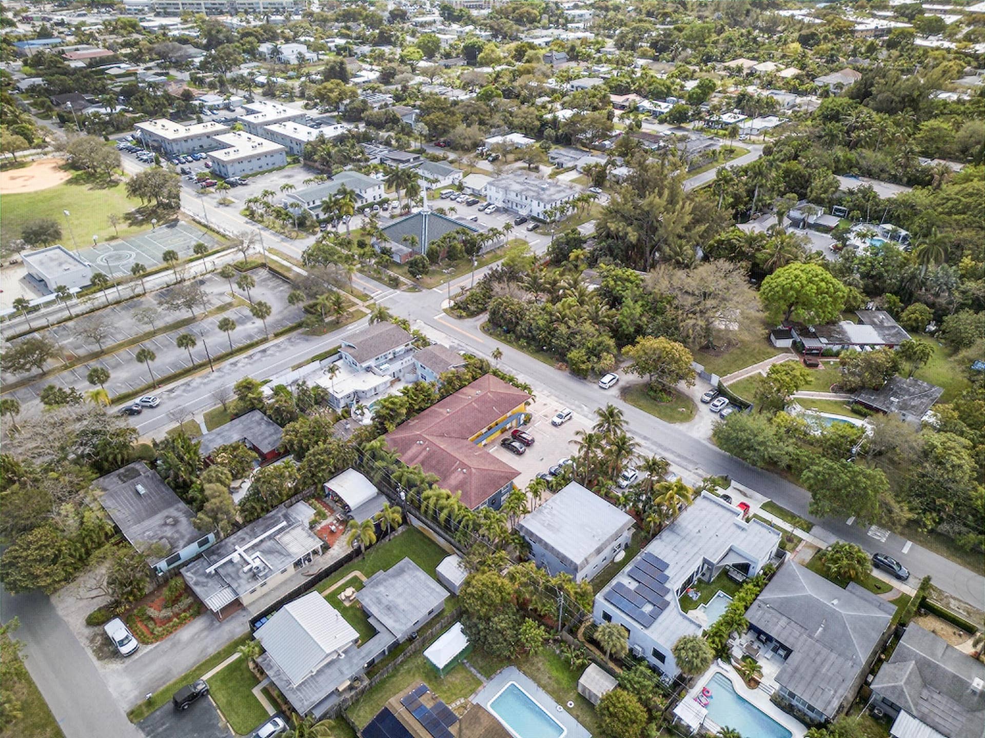 51 NE 24th Street, #4, Wilton Manors, FL 33305 Aerial view
