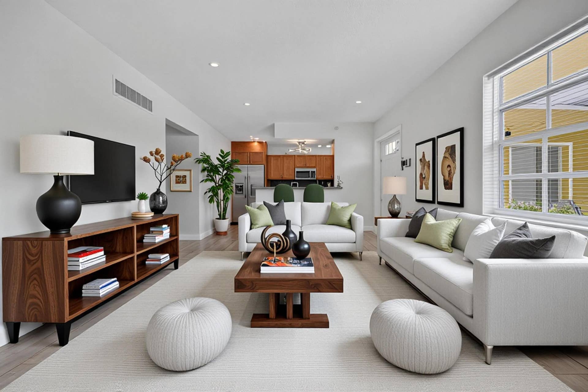 51 NE 24th Street, #4, Wilton Manors, FL 33305 Living Room - virtually staged