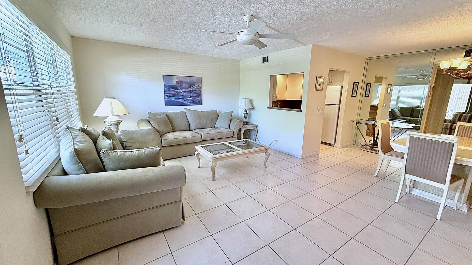 Living Room + Dining Area