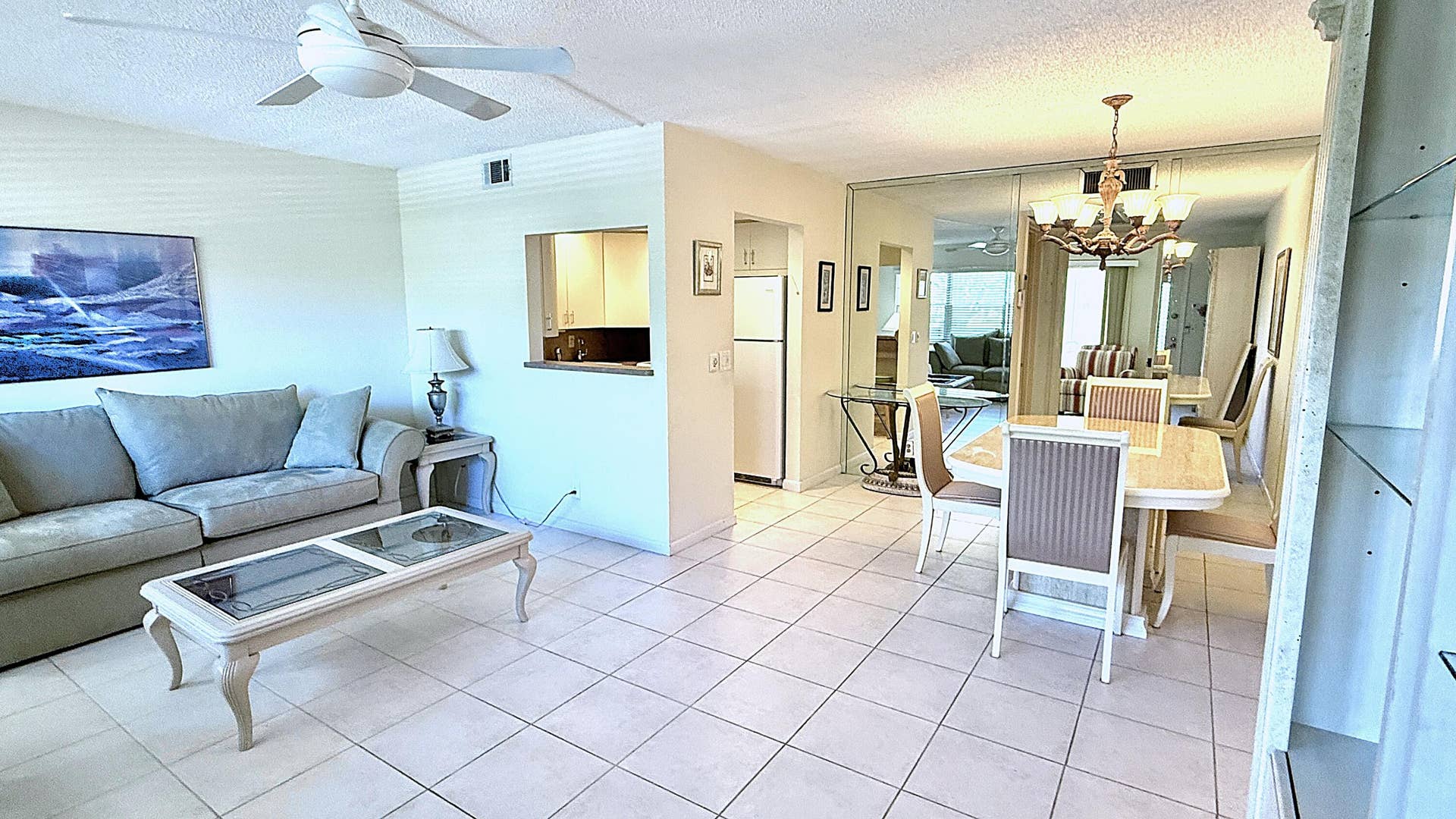 Living Room + Dining Area