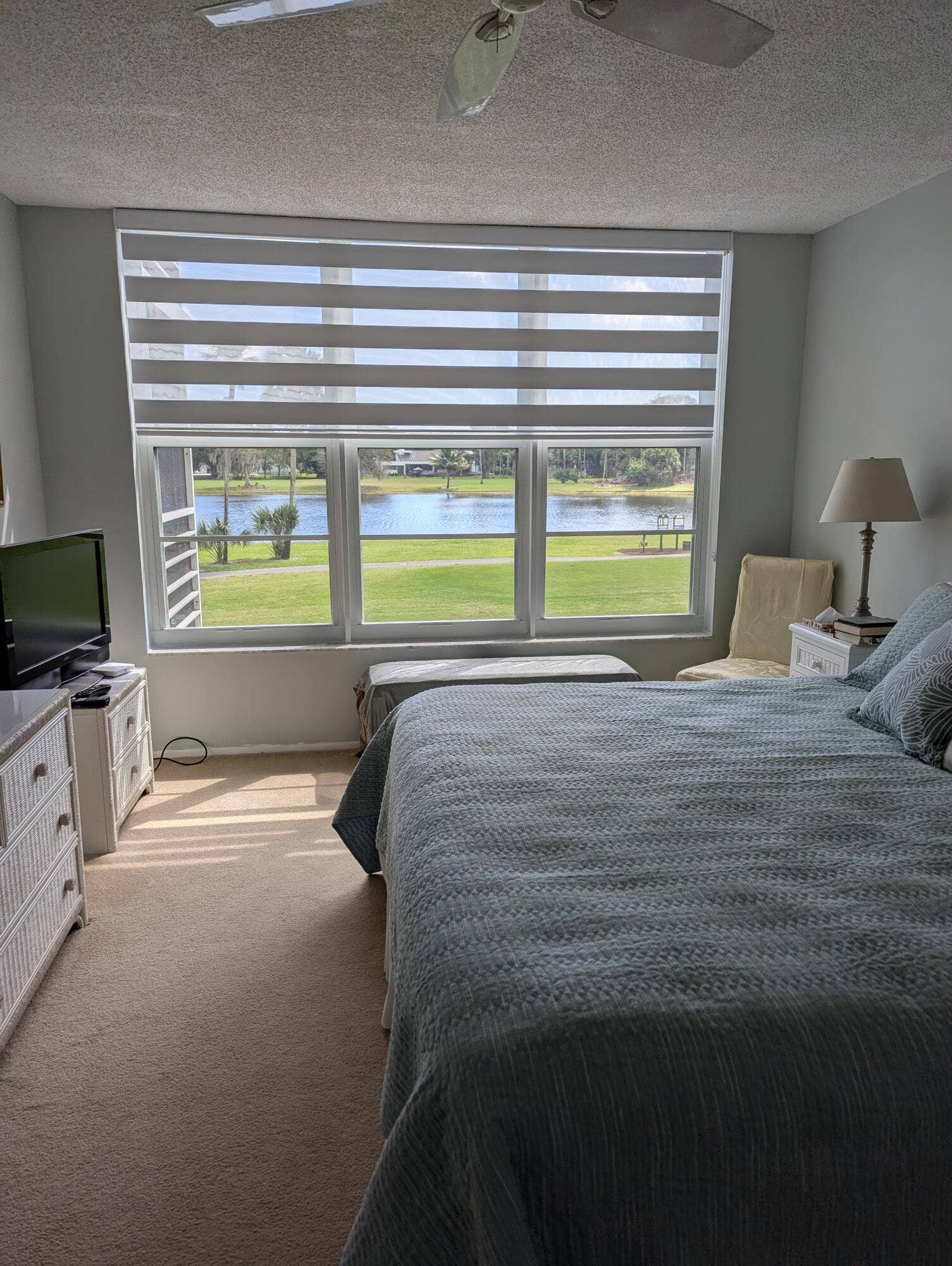 804 Cypress Boulevard, #208, Pompano Beach, Pompano Beach, FL 33069 Master Bedroom Blind Open