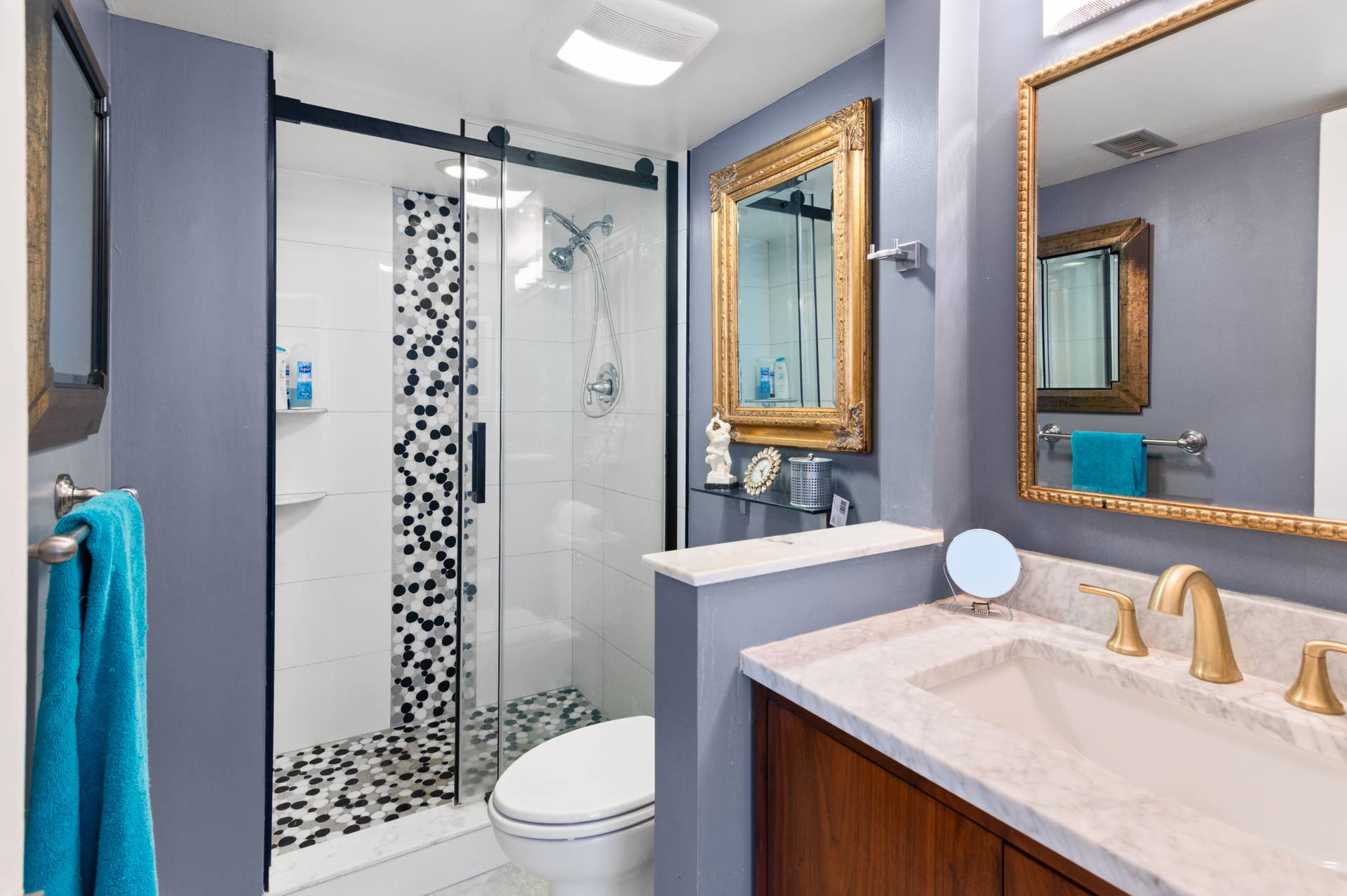 primary bath with walk in shower
