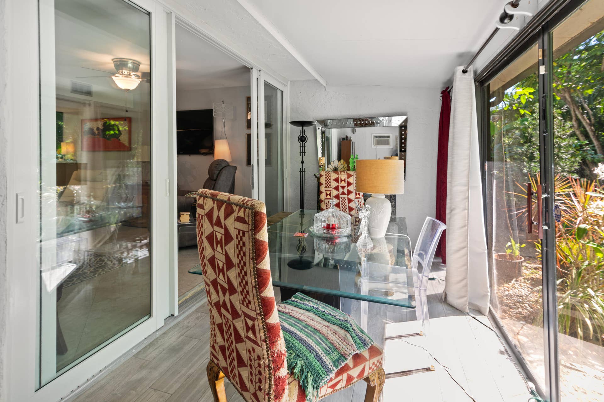 large enclosed porch