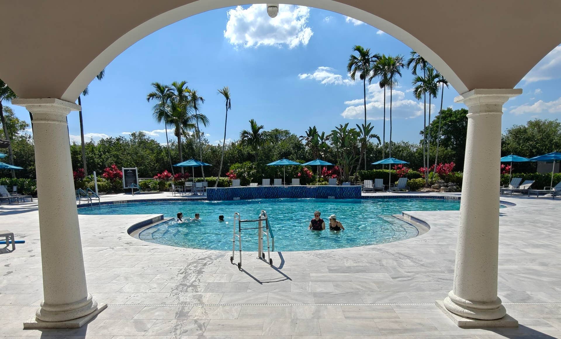 Community pool from clubhouse #1