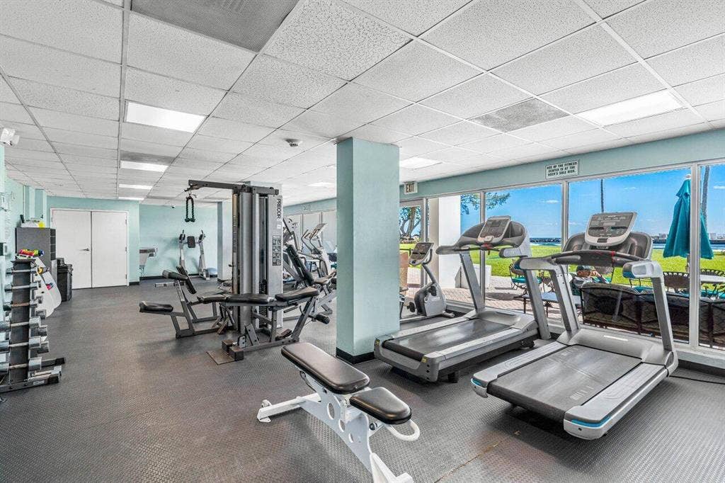 2100 S Ocean Drive, #4j, Fort Lauderdale, FL 33316 Fitness Room with Ocean View