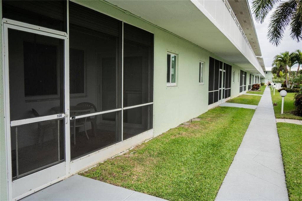 Front entrance through your private enclosed patio