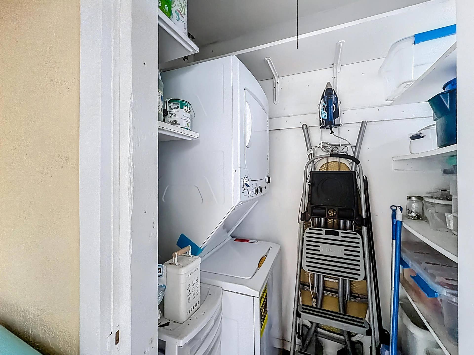 305 SE 11th Avenue, #D, Pompano Beach, FL 33060 Washer/dryer and storage on the balcony