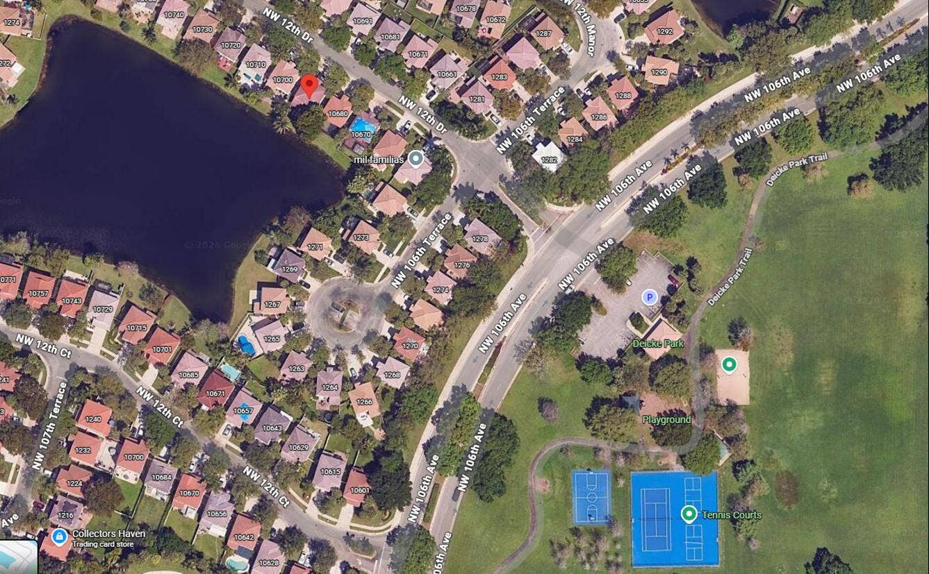 10690 NW 12th Drive, Plantation, FL 33322 Aerial
