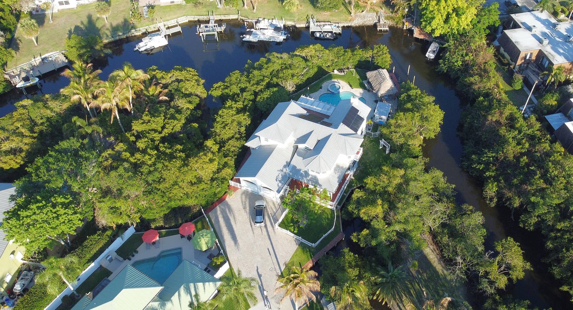 126 Faith Way, Jupiter, FL 33458 Overhead View of Sims Creek