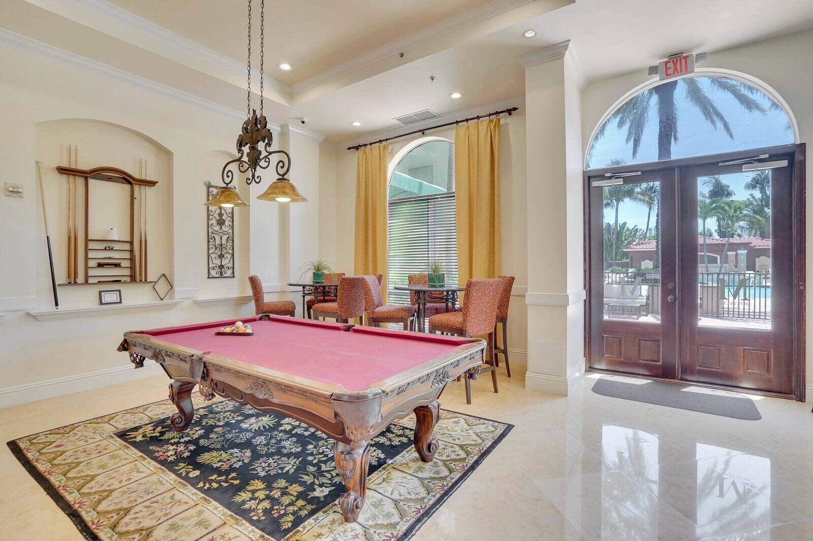 616 Clearwater Park Road, #1106, West Palm Beach, FL 33401 Billiards in the Social Room