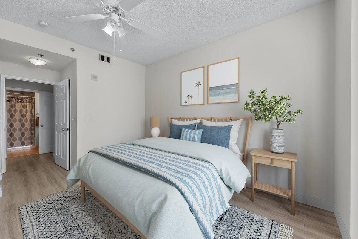 616 Clearwater Park Road, #1106, West Palm Beach, FL 33401 E-Staging Bedroom 2