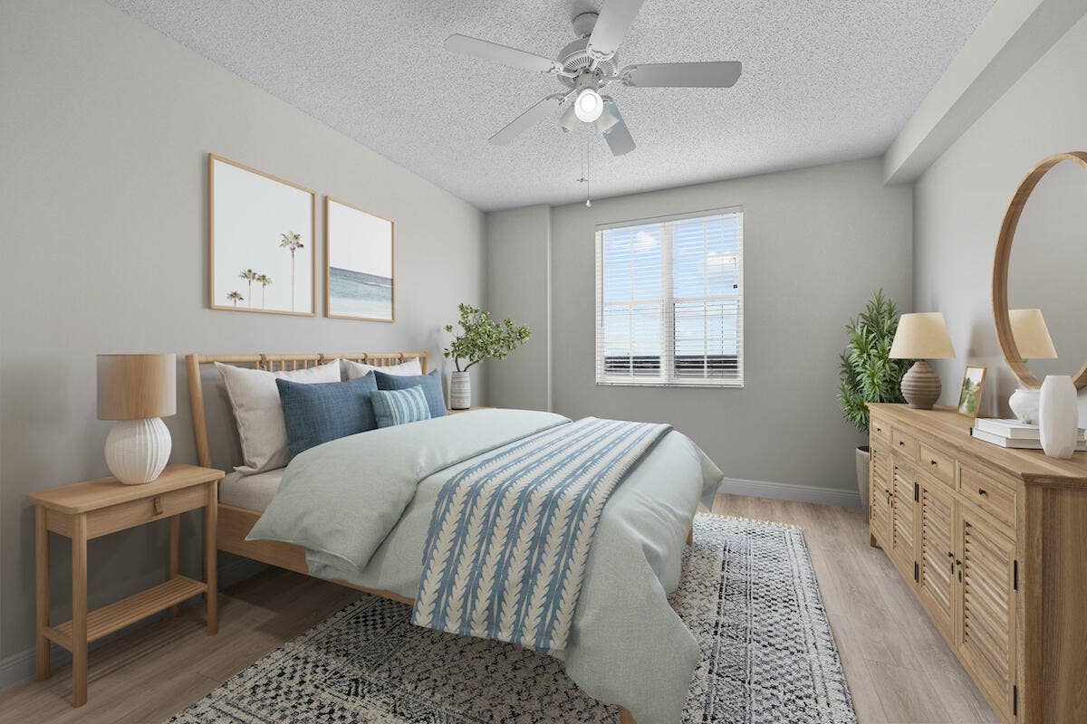 616 Clearwater Park Road, #1106, West Palm Beach, FL 33401 E-Staging Bedroom 2