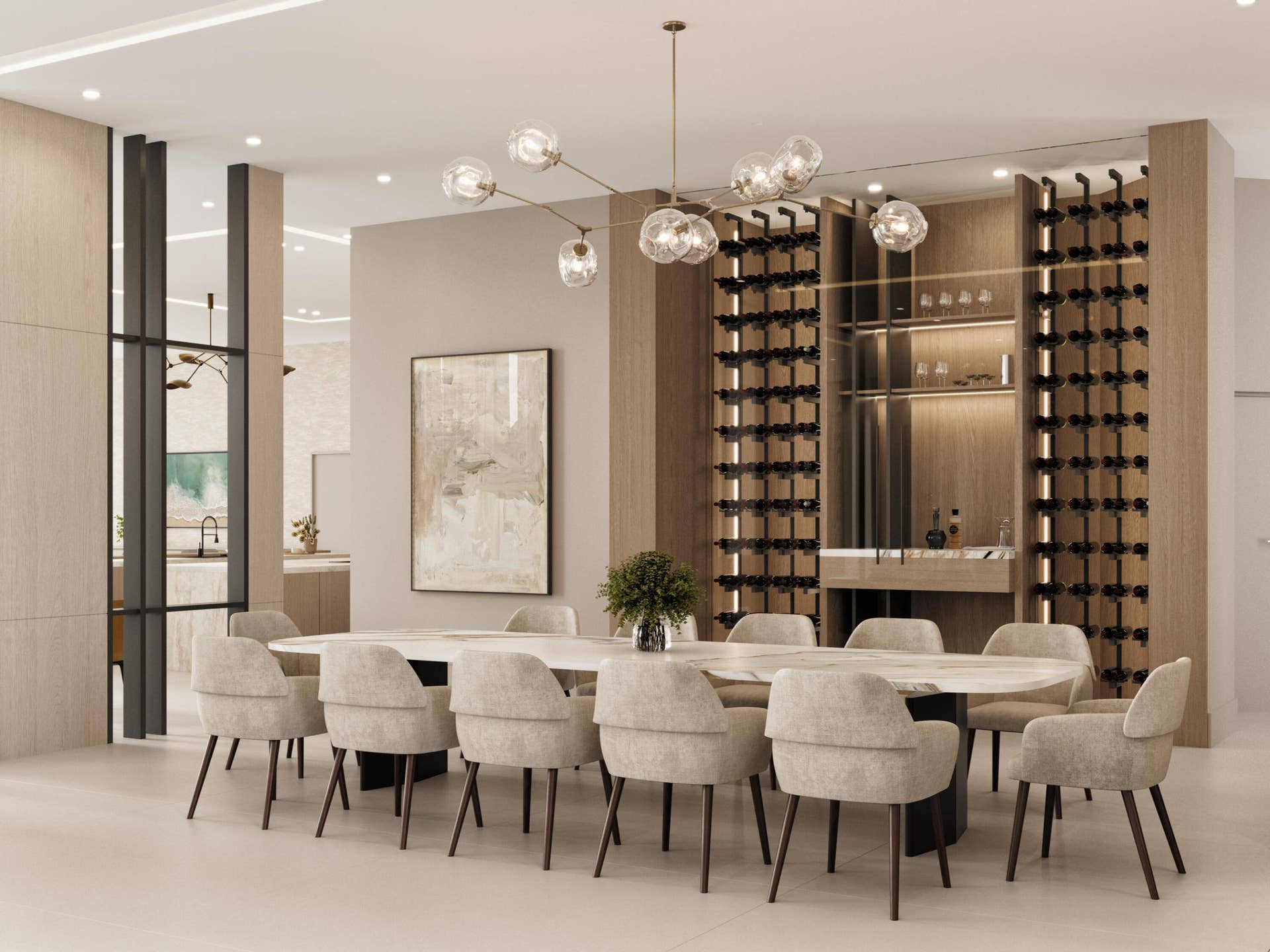 9900 WINDING RIDGE Lane, Davie, FL 33324 Dining Room Rendering
