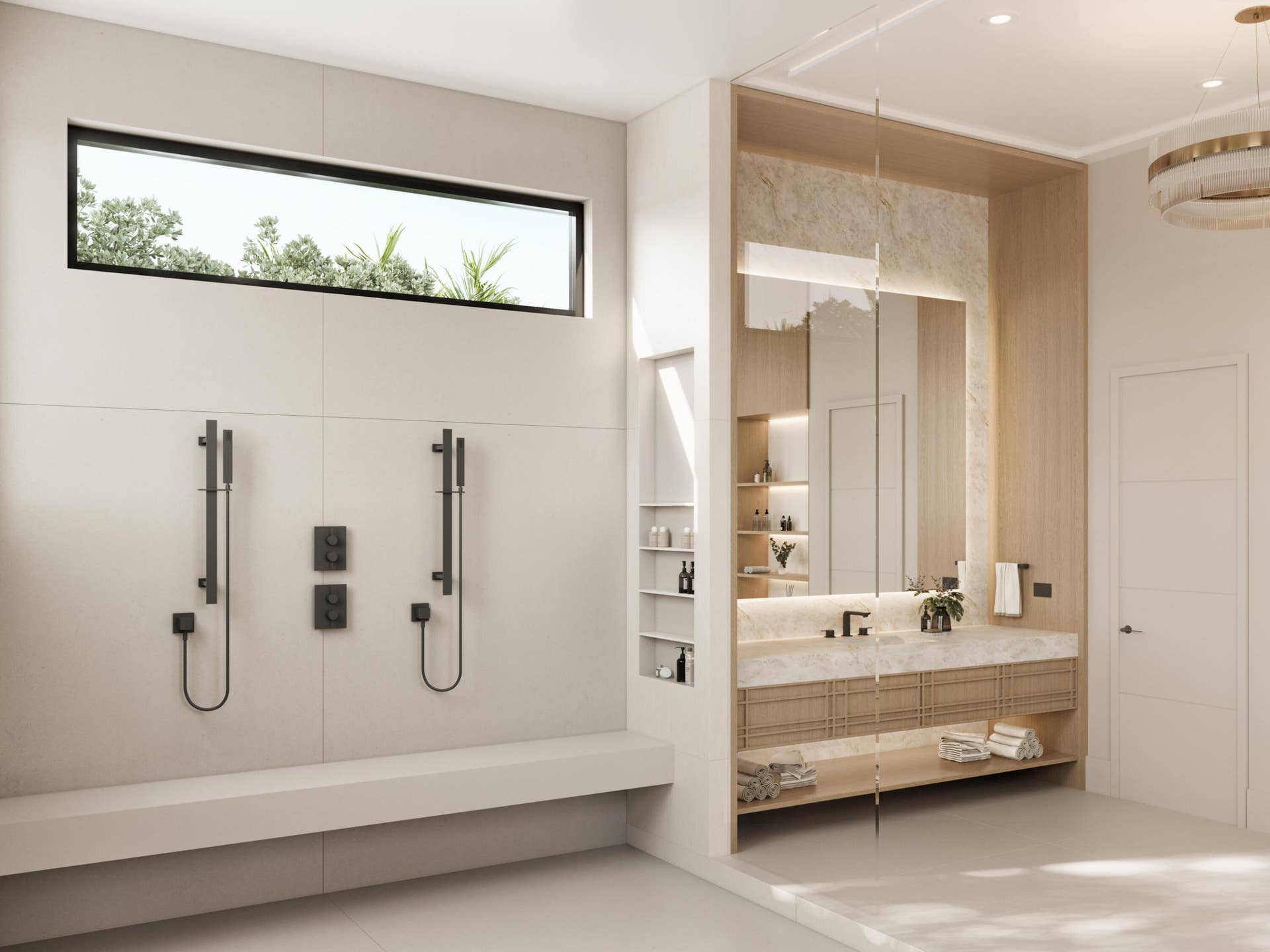 9900 WINDING RIDGE Lane, Davie, FL 33324 Primary Bathroom Rendering