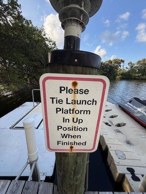 Boat Launching Area in the Marina