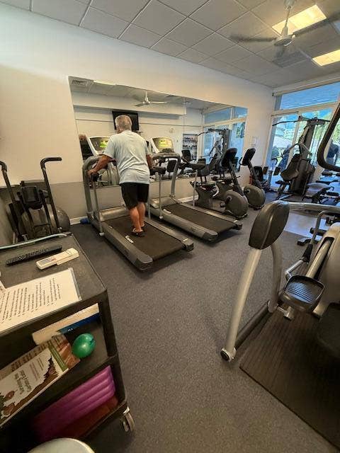 Plenty of Gym equipment to keep you in shape!