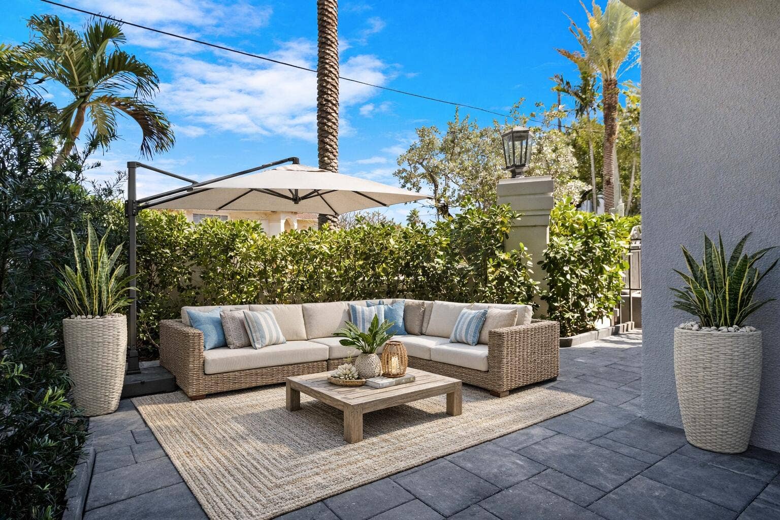 1792 Bay Drive, #27, Pompano Beach, FL 33062 Virtually Staged Patio