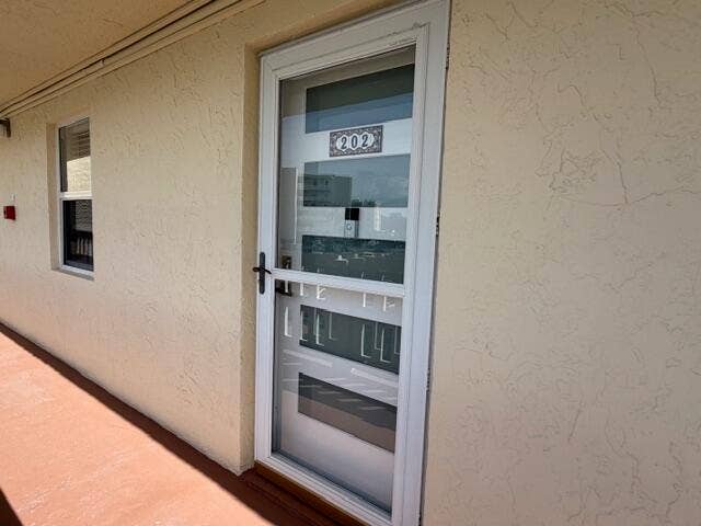 New front door and kitchen window