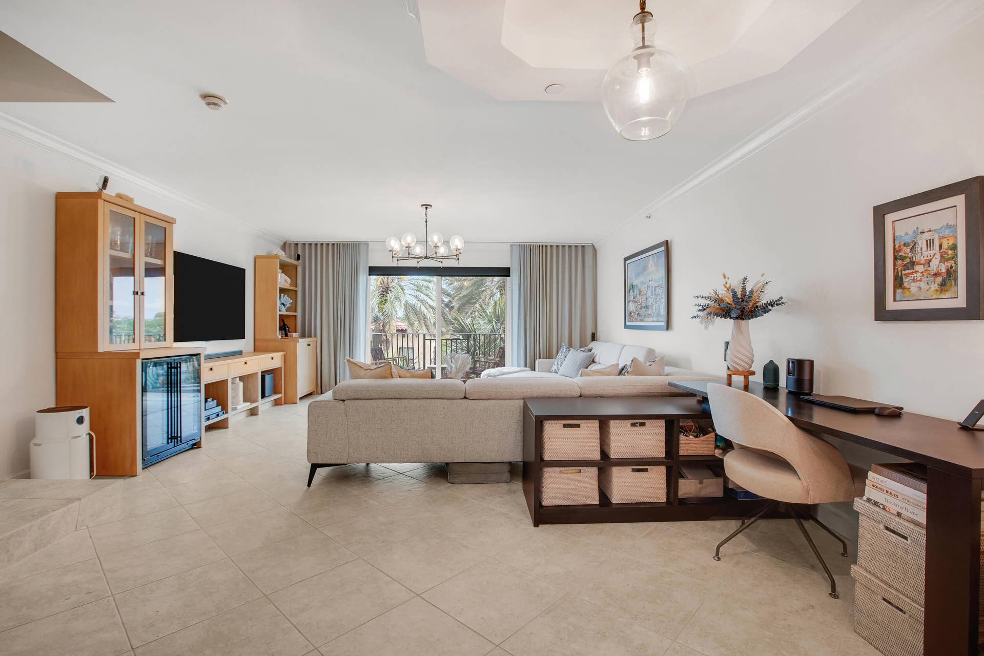 an open floor plan